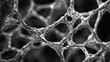 © Justlight - This closeup texture shows the intricate weblike structure of a nanomaterial coating with each filament connecting to neighboring particles. The network effect creates a strong durabl