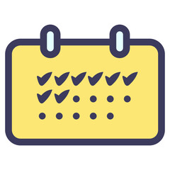 Poster - calendar checklist date icon