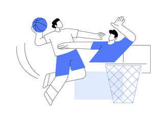 Sticker - Basketball tournament isolated cartoon vector illustrations.