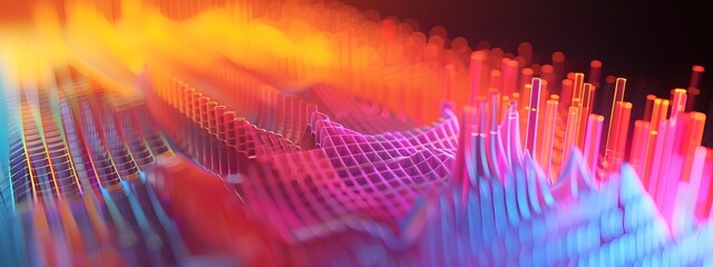 Poster - d rendering of frequency allocation in spectrum management