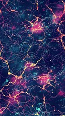 Poster - Intricate Neural Network Patterns in Abstract Digital