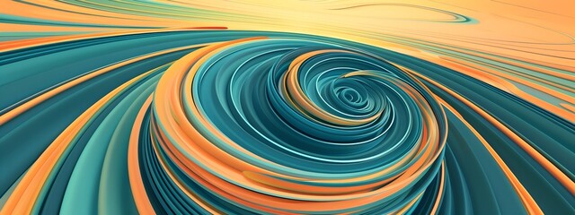 Fototapete - Futuristic Techno Swirls Mesmerizing Digital Abstract Art for Tech Inspired Designs and Wallpapers