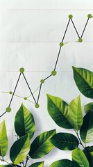 Poster - sustainable finance graph showcasing trends in green investment and esg reporting