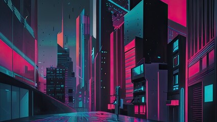 Canvas Print - city in the night