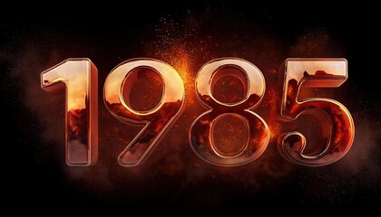 1985 in Fiery 3D Graphic Design