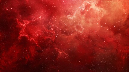 a red sky of nebula in the galaxy