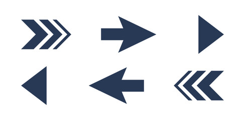 Poster - Vector arrow icon set. Collection of concept arrows for web design, UI design and more.