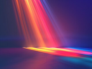 Sticker - abstract rainbow background