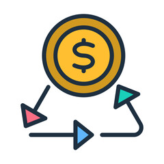 Sticker - Discounted Cash Flow Icon