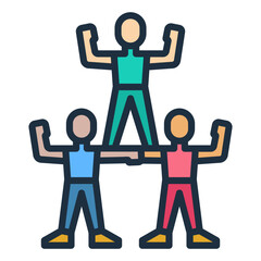 Sticker - Team Building Icon