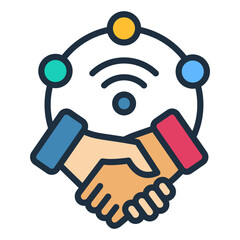 Sticker - Virtual Collaboration Icon