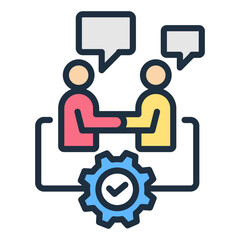 Sticker - Communication Strategies Icon