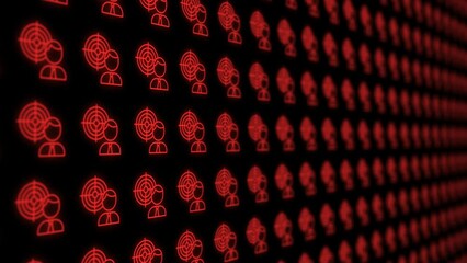 Pattern animation background loop, footage Abstract element for motion graphic, on background seamless loop	