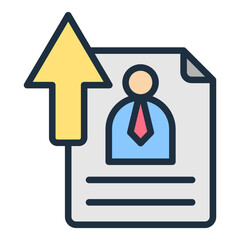 Sticker - Resume Submission Icon