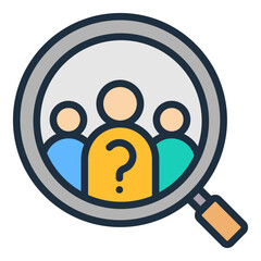 Canvas Print - Candidate Search Icon