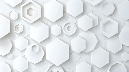 Vector banner design with hexagon pattern