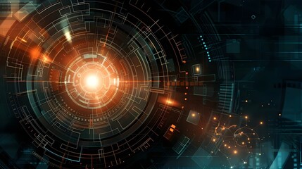 Abstract technology communication concept