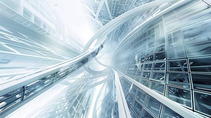Poster - the design and construction of a futuristic skyscraper, with engineers analyzing load-bearing elements to ensure its safety and durability amidst dynamic urban environments