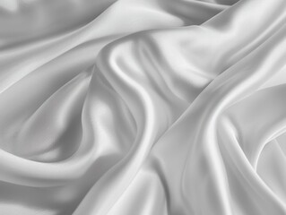 Poster - Close-up of white fabric texture