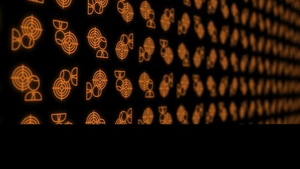 Pattern animation background loop, footage Abstract element for motion graphic, on background seamless loop	