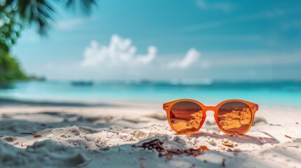 Sticker - Sunglasses on the Beach