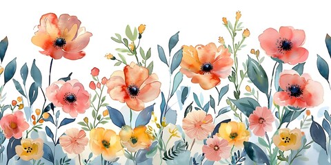Wall Mural - Floral watercolor designs for cards invitations paper crafts scrapbooking and journals. Concept Watercolor Florals, Card Designs, Invitations, Paper Crafts, Scrapbooking, Journals