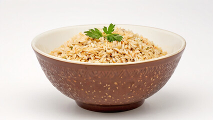 Wall Mural - rice in a bowl close up image