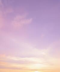 Wall Mural - pink sky and clouds background