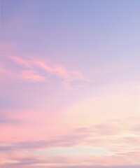 Wall Mural - pink sky and clouds background