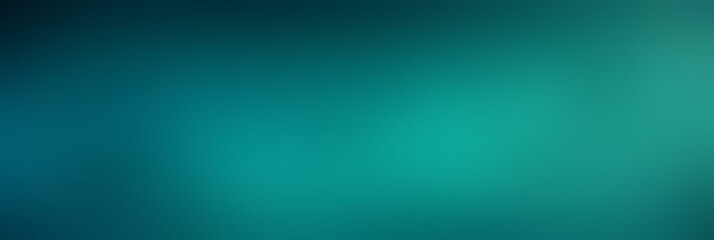 Wall Mural - teal color gradient background with noise texture, cool, vibrant,blurred gradient