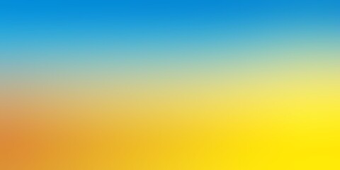 Wall Mural - Yellow to blue gradient background with noise texture, bold, contrast,Blurred Gradient