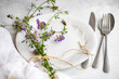 © Cavan Images - Rustic minimalistic summer table setting