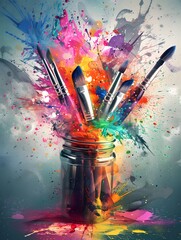 Poster - creative explosion, free your mind