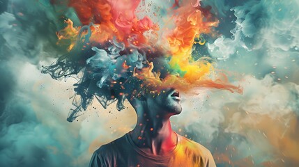 Poster - creative explosion, free your mind