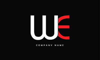 WE, EW, W, E Abstract Letters Logo Monogram