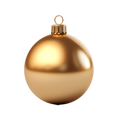 a gold christmas ornament