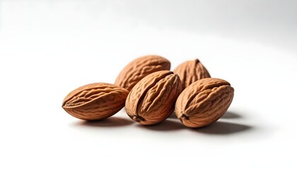 Wall Mural - Almond isolated on white background