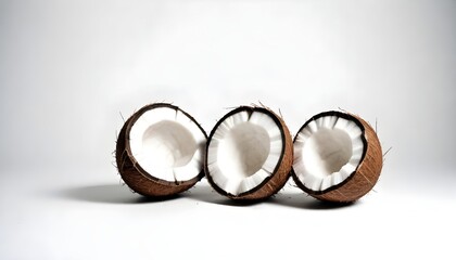 Wall Mural - Coconut isolated on white background