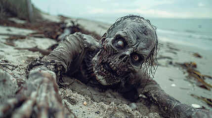 zombi on the beach