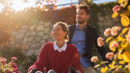 Sticker - The couple enjoying autumn