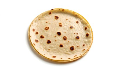 Wall Mural - Tortilla isolated on white Background