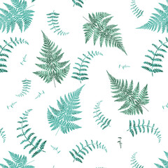 Canvas Print - seamless pattern with leaves