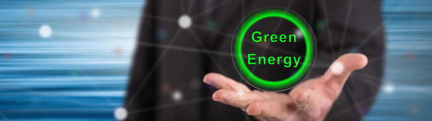 Poster - Concept of green energy