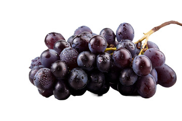 bunch of grapes isolated on transparent background