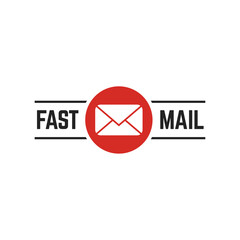 Poster - Fast mail Logo Design Template. Vector Illustration.