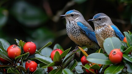 Wall Mural - bird in the nest