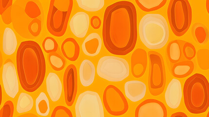 full orange background with darker oval shade in the middle