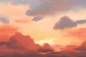 Wall Mural - sunset sky and cloudy backgrounds outdoors nature.