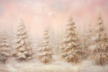 Wall Mural - Christmas background painting backgrounds outdoors.