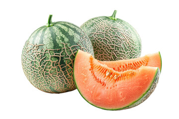 Wall Mural - Melons isolated on transparent background